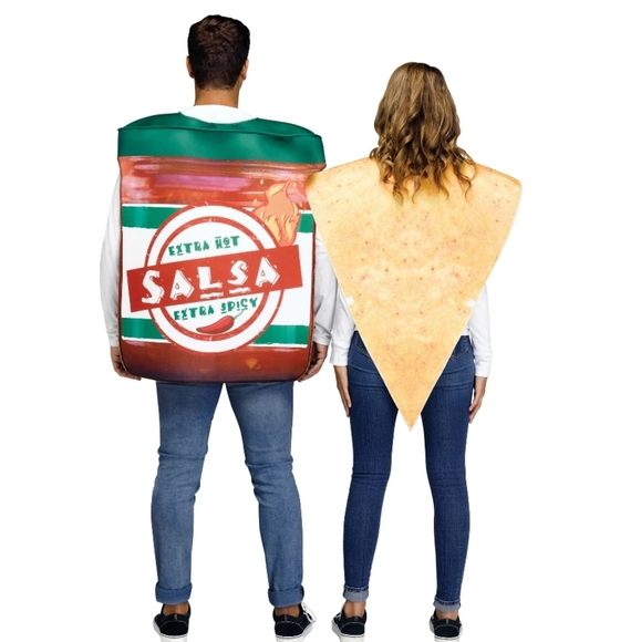 Couples Chips and Salsa 2pc Halloween Costume for Adults, Adult One Size Fit - Picture 2 of 7